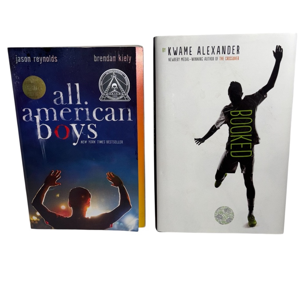 All American Boys Paperback and Booked Hardcover Books Middle School Reading